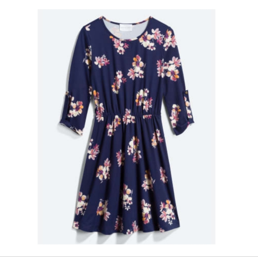 French Grey Murphy brushed knit dress Medium